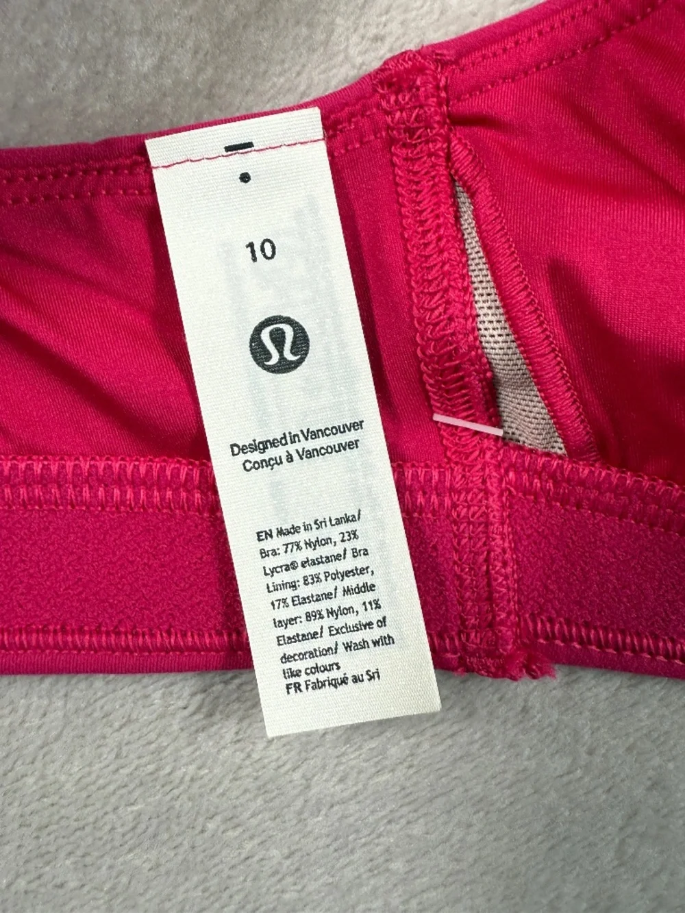 Lululemon Set Wunder Train Bra Size 10 and Wunder Train 25” Leggings Size 8 NWT